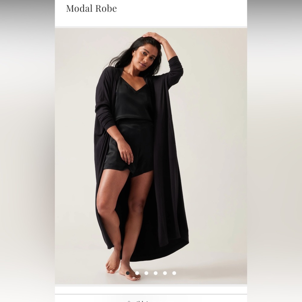 Modal black Athleta long Robe